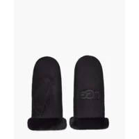 UGG Sheepskin Embroider Mitten Black Dameswanten