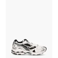 Mizuno Wave Rider Wit/Zwart/Zilver Herensneakers