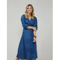 Summum Woman Indigo kleed: overslag ( Sum.9 )