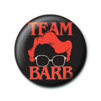 Stranger Things Team Barb Button Badge