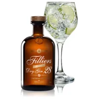 FILLIERS DRY GIN28 50CL/46% + GLAS