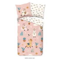 Kinder dekbedovertrek Rainbow Lama