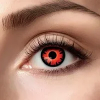 Bella Halloween Contactlenzen – Vampier lenzen - Zwart met Rood – Weeklenzen