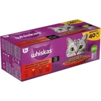 Whiskas Multipack Pouch Adult Classic Selectie Vlees In Saus 40X85 gram