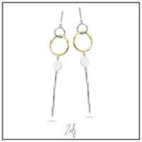 Zels bi-color oorhangers 65035AT