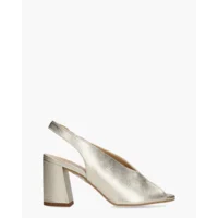 Di Lauro Rosette Goud Damessandalen