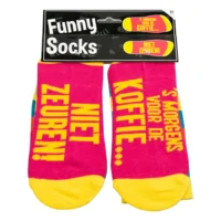 Sokken - 's Morgens voor de koffie niet zeuren! - Funny socks