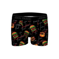 John Frank Burger herenshort met print