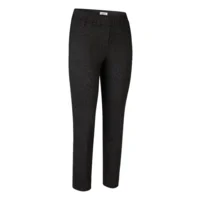 KJ Brand dames broek: Jenny, Donker blauw/zwart , Duitse maten, elastiek in de lenden ( BRA.336 )