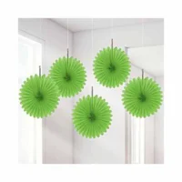Groene papieren waaiers