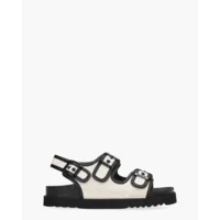 Scholl Juliette Zwart/Wit Damesslippers