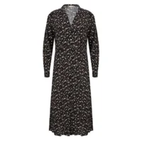 Esqualo Lang Zwart Kleed (ESQ.162)