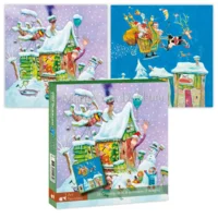 Kaarten - Kerst - Marius van Dokkum - White christmas & jingle bells- 10st.