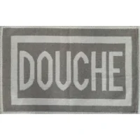 Badmat katoen grijs DOUCHE