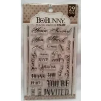 Bo Bunny Clear stamp You're invited