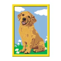 Schilderen op nummer - Lieve puppy - 8,5x12cm