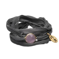 Rakhi Namasté wikkelarmband Mae Chan grey