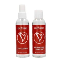 Glijmiddel Op Waterbasis Premium Erovibes 150 ml + GRATIS Premium Toycleaner Spray Erovibes 150 ml