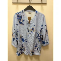 Mivida Bloes: Blauw gestreept met bedrukking ( MIV.2 )