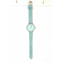 Horloge klein turquoise