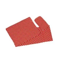 Van Dijk Toys - Bedbekleding/dekje - Rood met witte stippen