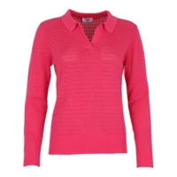 She Goes LaLa Polo Pull: Fucia, Ajour  ( SHE.17 )