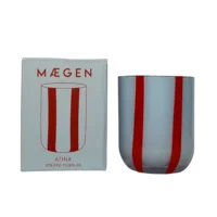 Maegen Drinkglas Strepen Blauw Rood Atina