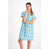 Signe Nature Kleed: Turqoise, 100% katoen ( Signe.1287 )