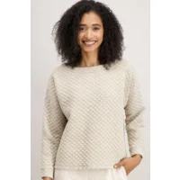 Signe Nature dames pull: Ecru lange mouw ( Signe.1336 )