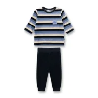 Sanetta Pyjama Jongens: Blauw gestreept, vanaf 18 maand ( SAN.161 )