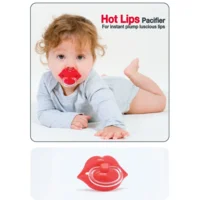 Bitten Design Fopspeen Lippen Rood Baby