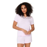 Lingadore Paradise Pink pyjama in lichtroze