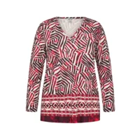 KJ Brand T-shirt lange mouwen: duitse maten, Bordeau ( BRA.341 )