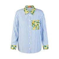 Mona Lisa Bloes, gestreept, citroen ( Duitse Maten ( MONA.180 )