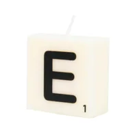 Cijfer- / letterkaarsje - Scrabble - E