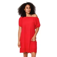 Lingadore Cotton strandjurk in rood