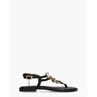 Caryatis Zefi Zwart/Goud Damessandalen