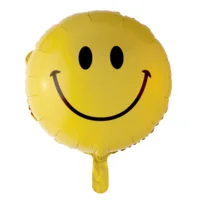 Folieballon - Smiley - Basic - 45cm - Zonder vulling