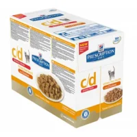 Hill's c/d Urinary Stress Chicken 12x85g Katten Natvoer