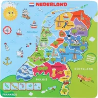 Puzzel - Nederland - Hout - 30,5x31cm