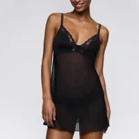 Sarda Bremer slipdress in zwart