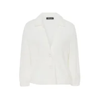 Frank Walder Gilet met knopen: wit ( WAL.72 )