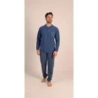 Gary Punto Milano Pyjama Heren: Blauw ( GARY.121 )