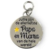 Bedeltje - Papa & mama - Charms for you