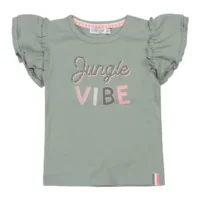 Dirkje Meisjes Shortsleeve Tshirt Jungle Vibe Green