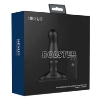 Nexus Bolster Vibrerende Butt Plug Met Opblaasbare Top & Afstandsbediening 12 Cm
