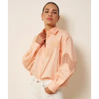 Esqualo Dames hemdsbloes: Belini kleur, met fantasie ( ESQ.333 )