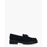 Di Lauro Celestina Donkerblauwe Damesloafers