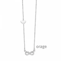 Orage Teenz Ketting  "Infinity" met hartje AH232