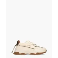 DWRS Label Bonney Teddy Beige/Brons Damessneaker